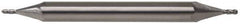 Atrax - 5/16" Diam, 3/4" LOC, 4 Flute Solid Carbide Ball End Mill - Uncoated, Double End, 3" OAL, 3/8" Shank Diam - All Tool & Supply