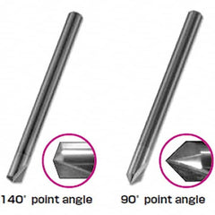 Tungaloy - 3mm Body Diam, 140°, 38.1mm OAL, Solid Carbide Spotting Drill - All Tool & Supply