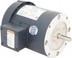 Leeson - 1/3 Max hp, 1,200 Max RPM, Electric AC DC Motor - 230/460 V Input, Three Phase, 56C Frame, C-Face Mount, TEFC Enclosure - All Tool & Supply