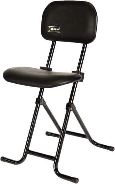 ShopSol - Swivel & Adjustable Stools Type: Sit-Stand Stool Base Type: Tubular Steel - All Tool & Supply