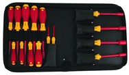 Insulated Slotted 2.0 - 8.0mm Phillips #1 - 3 Inch Nut Drivers 1/4" - 1/2". 15 Piece in Carry Case - All Tool & Supply