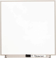 Quartet - 23" High x 23" Wide Magnetic Dry Erase Board - Glass, Includes Accessory Tray, Rail & Mounting Kit & Dry Erase Markers - All Tool & Supply