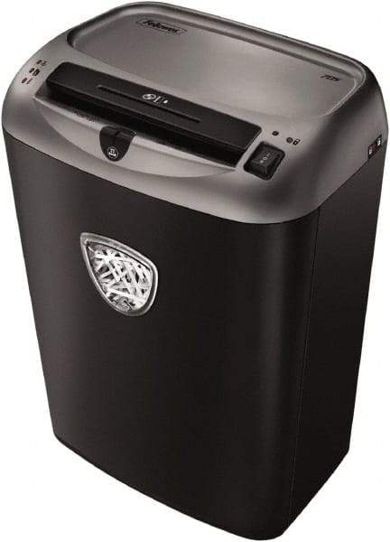 FELLOWES - 7/32" Strip, 14 Sheet Strip Cut Personal Shredder - 15-11/16" Long x 11-5/16" Wide x 18-13/16" High, Level 2 Security, 7 Gal Wastebasket - All Tool & Supply