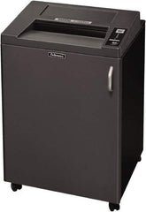 FELLOWES - 5/32 x 1-9/16" Strip, 24 Sheet Cross Cut Commercial Shredder - 23-1/4" Long x 25-3/16" Wide x 38-3/16" High, Level 4 Security, 4 Gal Wastebasket - All Tool & Supply