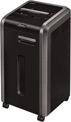 FELLOWES - 5/64 x 15/32" Strip, 16 Sheet Micro Cut Commercial Shredder - 17-3/4" Long x 17-1/8" Wide x 30-3/4" High, Level 5 Security, 16 Gal Wastebasket - All Tool & Supply