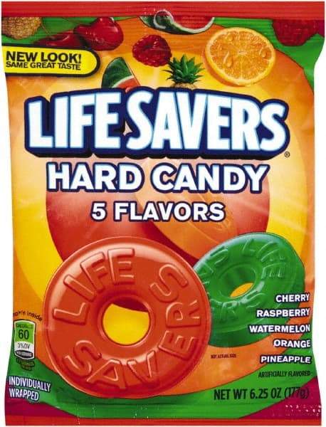 LifeSavers - Candy - Original Five Flavors Hard Candy, Individually Wrapped, 6.25oz Bag - All Tool & Supply