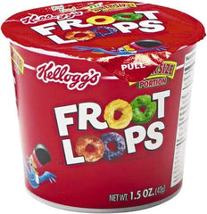 Kellogg's - Cereal - Froot Loops Breakfast Cereal, Single-Serve 1.5oz Cup, 6/Box - All Tool & Supply