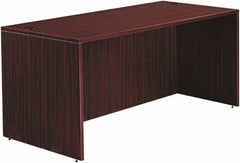 ALERA - Woodgrain Laminate Desk Shell - 65" Wide x 29-1/2" Deep x 29-5/8" High, Mahogany - All Tool & Supply