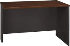 Bush Business Furniture - Laminate Over Wood Return/Bridge Shell Desk - 47-3/4" Wide x 23-3/8" Deep x 29-7/8" High, Hansen Cherry & Graphite Gray - All Tool & Supply