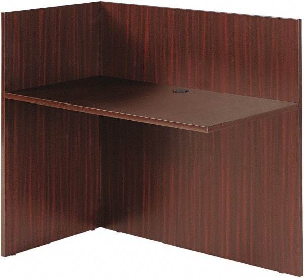 ALERA - Woodgrain Laminate Reception Desk - 44" Wide x 23-5/8" Deep x 41-1/2" High, Mahogany - All Tool & Supply