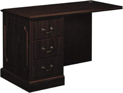 Hon - High Pressure Laminate Left Return Desk - 48" Wide x 24" Deep x 29-1/2" High, Mahogany - All Tool & Supply