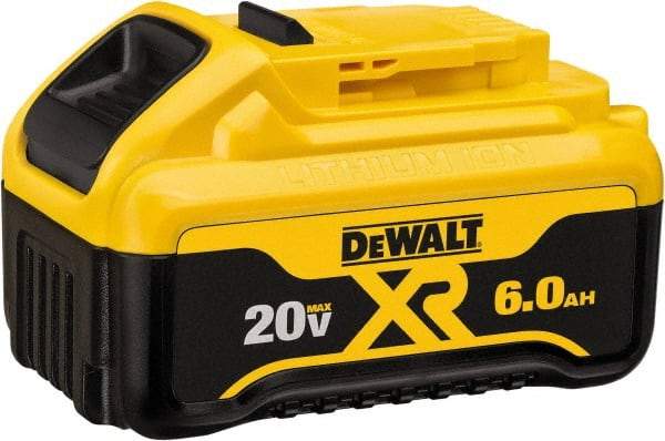 DeWALT - 20 Volt Lithium-Ion Power Tool Battery - 6 Ahr Capacity, 1 hr Charge Time, Series 20V Max - All Tool & Supply