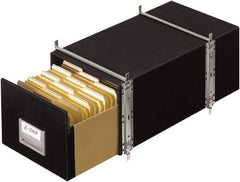 BANKERS BOX - 1 Compartment, 17" Wide x 11-1/8" High x 25-1/2" Deep, Storage Box - Steel Frame, Black - All Tool & Supply