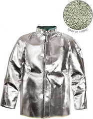 National Safety Apparel - Size 2XL Silver High Heat & Aluminized Jacket/Coat - Exact Industrial Supply