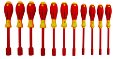 Insulated Nut Driver Inch Set Includes: 5/32" - 5/8". 11 Pieces - All Tool & Supply