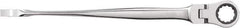 GearWrench - 11/32" 12 Point Flexhead Combination Wrench - 6-1/2" OAL, Steel, Full Polish Finish - All Tool & Supply