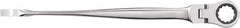 GearWrench - 15mm 12 Point Flexhead Combination Wrench - 9.84" OAL, Steel, Full Polish Finish - All Tool & Supply