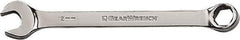 GearWrench - 8mm 6 Point Combination Wrench - 5-3/4" OAL, Steel, Full Polish Finish - All Tool & Supply