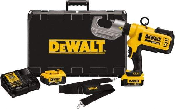 DeWALT - 12 Ton Electric Crimper - Includes DCE300, (2) DCB204, DCE115, Shoulder Strap, Kit Box - All Tool & Supply