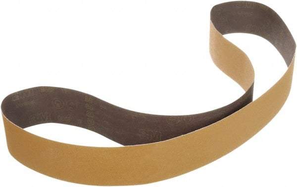 3M - 3" Wide x 24" OAL, 80 Grit, Ceramic Abrasive Belt - Ceramic, Coated, YF Weighted Cloth Backing, Series 967F - All Tool & Supply