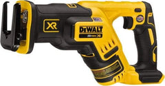 DeWALT - 20V, 0 to 2,900 SPM, Cordless Reciprocating Saw - 1-1/8" Stroke Length, 14-1/2" Saw Length, 1 Lithium-Ion Battery Not Included - All Tool & Supply