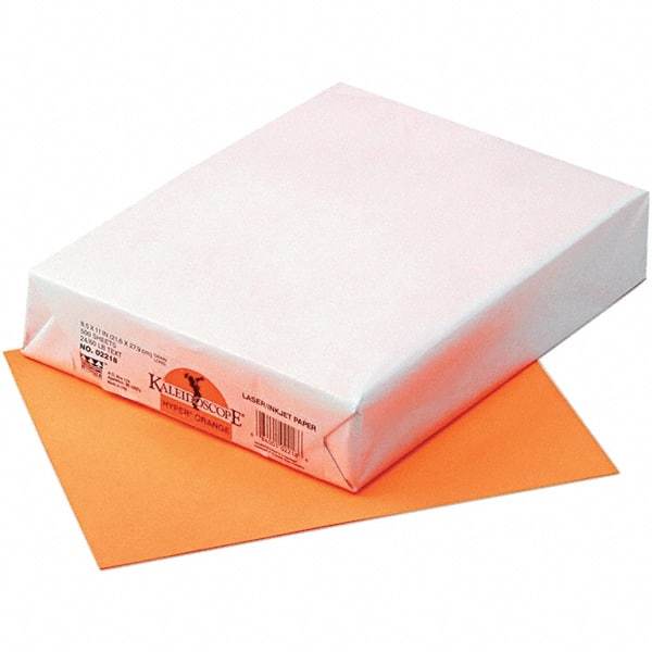 Pacon - 8-1/2" x 11" Hyper Orange Colored Copy Paper - Use with Laser Printers, Copiers, Inkjet Printers - All Tool & Supply