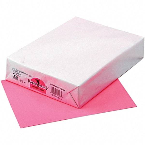 Pacon - 8-1/2" x 11" Hyper Pink Colored Copy Paper - Use with Laser Printers, Copiers, Inkjet Printers - All Tool & Supply