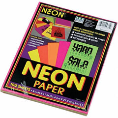 Pacon - 8-1/2" x 11" Assorted Colors Colored Copy Paper - Use with Laser Printers, Copiers - All Tool & Supply