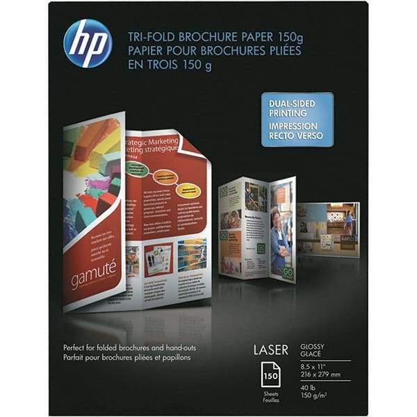 Hewlett-Packard - 8-1/2" x 11" White Brochure Paper - Use with Laser Printers - All Tool & Supply