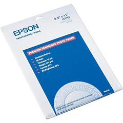 Epson - 8-1/2" x 11" White Photo Paper - Use with Inkjet Printers - All Tool & Supply