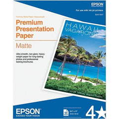 Epson - 8-1/2" x 11" Bright White Photo Paper - Use with Inkjet Printers - All Tool & Supply