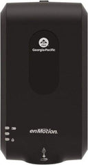 Georgia Pacific - 1000 to 1200mL Foam Hand Sanitizer Dispenser - Plastic, Wall Mounted, Black - All Tool & Supply