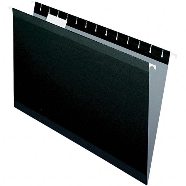 Pendaflex - 9-1/2 x 14-1/2", Legal, Black, Hanging File Folder - 11 Point Stock, 1/5 Tab Cut Location - All Tool & Supply