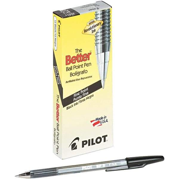 Pilot - Conical Ball Point Pen - Black - All Tool & Supply