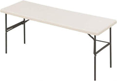 ICEBERG - 24" Long x 72" Wide x 29" High, Folding Table - Platinum - All Tool & Supply