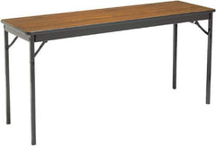 Barricks - 18" Long x 60" Wide x 30" High, Folding Table - Walnut & Black - All Tool & Supply