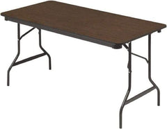 ICEBERG - 30" Long x 60" Wide x 29" High, Folding Table - Walnut - All Tool & Supply