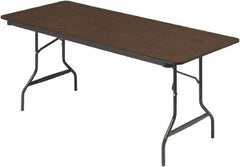 ICEBERG - 30" Long x 72" Wide x 29" High, Folding Table - Walnut - All Tool & Supply