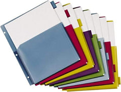 Cardinal - 11 x 8 1/2" 8 Tabs, 3-Hole Punched, Tab Divider - Multicolor Tabs, Multi-Color Folder - All Tool & Supply