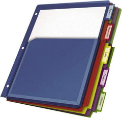 Cardinal - 11 x 8 1/2" 5 Tabs, 3-Hole Punched, Tab Divider - Multicolor Tabs, Multi-Color Folder - All Tool & Supply