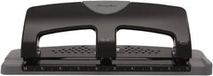 Swingline - Paper Punches Type: 20 Sheet Three-Hole Punch Color: Black/Gray - All Tool & Supply