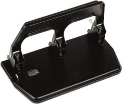 Master - Paper Punches Type: 40 Sheet Three-Hole Punch Color: Black - All Tool & Supply