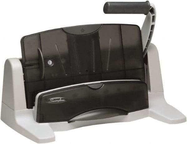 Swingline - Paper Punches Type: 40 Sheet Two-to-Seven-Hole Punch Color: Black/Gray - All Tool & Supply