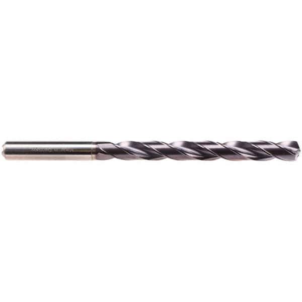 Emuge - 3.15mm, 135° Drill Point, Spiral Flute, Solid Carbide Taper Length Drill Bit - TiAlN Finish, 38mm Flute Length, 78mm OAL, EF-DRILL Series - All Tool & Supply