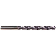 Emuge - 3.15mm, 135° Drill Point, Spiral Flute, Solid Carbide Taper Length Drill Bit - TiAlN Finish, 38mm Flute Length, 78mm OAL, EF-DRILL Series - All Tool & Supply