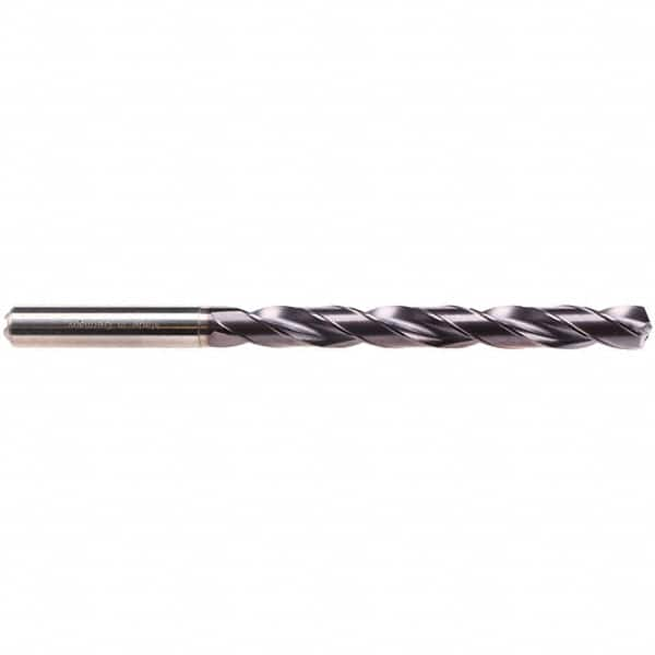 Emuge - 3.35mm 135° Spiral Flute Solid Carbide Taper Length Drill Bit - All Tool & Supply