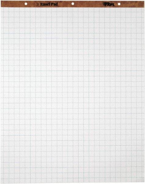 TOPS - Easel Pads, Quadrille Rule, 27 x 34, White, 50 Sheets, 4 Pads/Carton, Easel Pads - Use with Whiteboards, Chalkboards, Walls, Easel St&s - All Tool & Supply