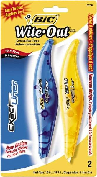 Bic - 1/5" x 236" Correction Tape Non-Refillable - All Tool & Supply