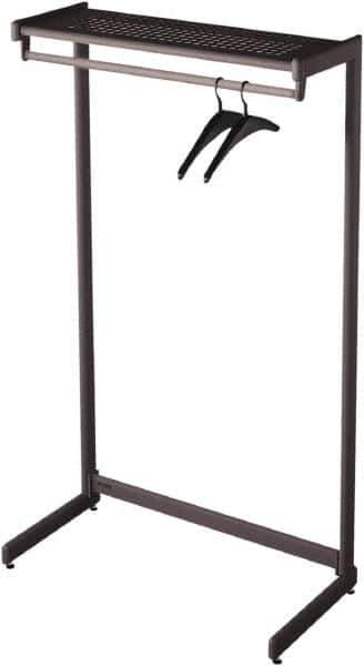 Quartet - 24 Hooks, 48" Long x 18-1/2" Deep, Steel Single Side Garment Rack - 61-1/2" High - All Tool & Supply