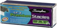 Swingline - 1/4" Leg Length, Galvanized Steel Staples-Cartridge - 25 Sheet Capacity, For Use with All Standard Half-Strip Staplers - All Tool & Supply